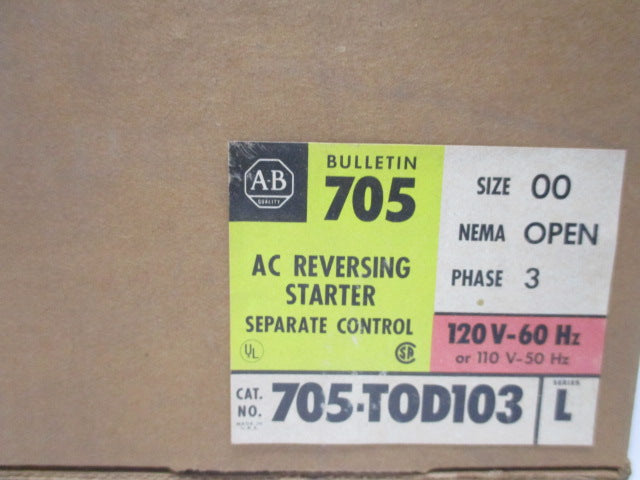 Allen Bradley via TCS 705TOD103 Ser. L NSFP (BR/YL) 705 TOD 103