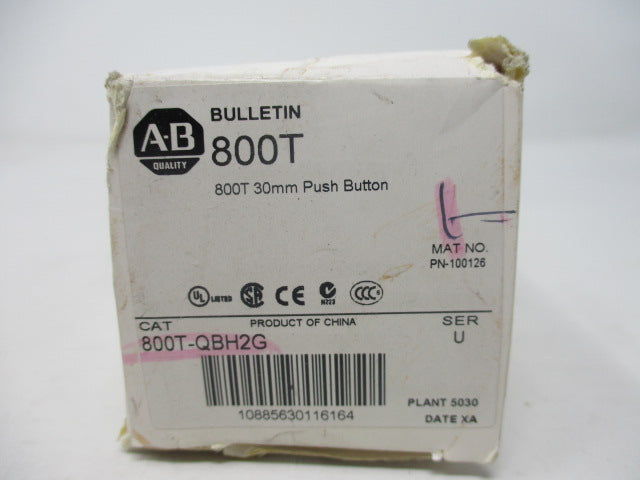 Allen Bradley via TCS 800TQBH2G Ser. U NSFP (WH) 800T QBH2G