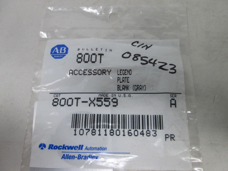 Allen Bradley 800TX559 Ser. A NSFP 800T X559