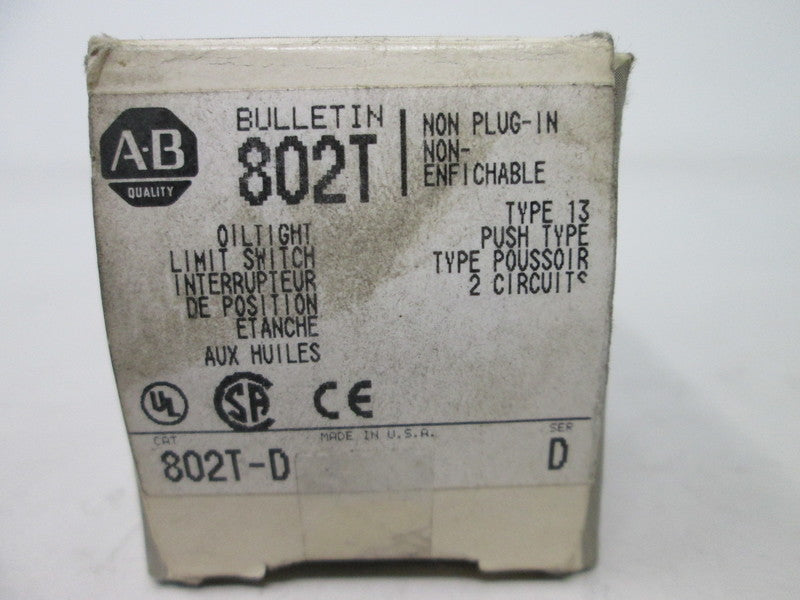 Allen Bradley via TCS 802TD Ser. D NSFP (WH) 802T D