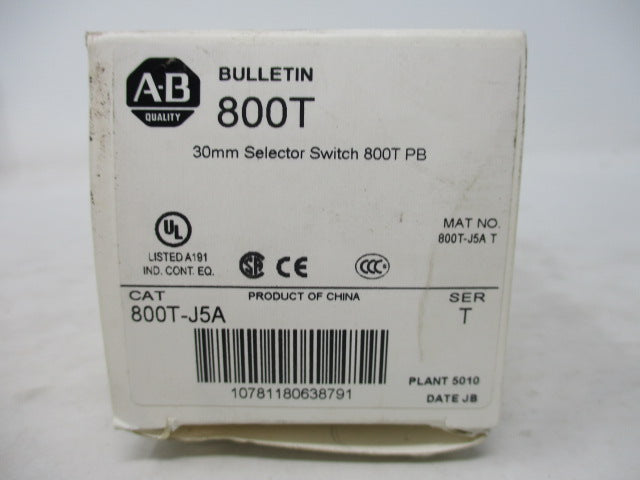 Allen Bradley via TCS 800TJ5A Ser. T NSFP (WH) 800T J5A