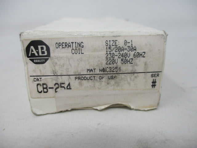 Allen Bradley via TCS CB254 NSFP (WH) CB 254