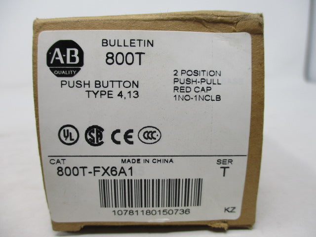 Allen Bradley via TCS 800TFX6A1 NSFP (BR/WH) 800T FX6A1