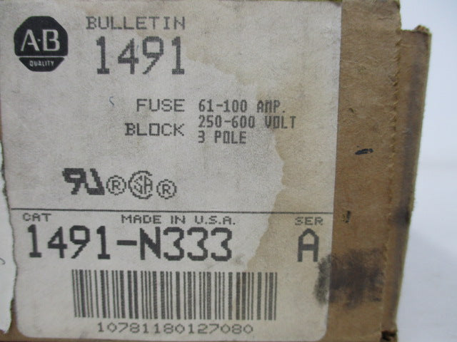 Allen Bradley via TCS 1491N333 Ser. A NSFP (BR/WH) 1491 N333