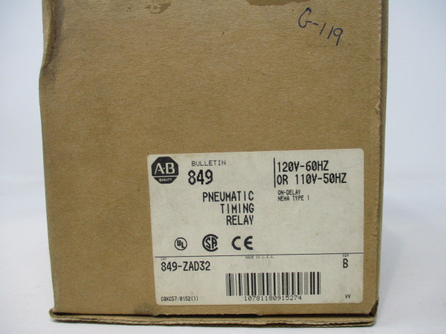 Allen Bradley via TCS 849ZAD32 Ser. B NSFP (BR/WH) 849 ZAD32