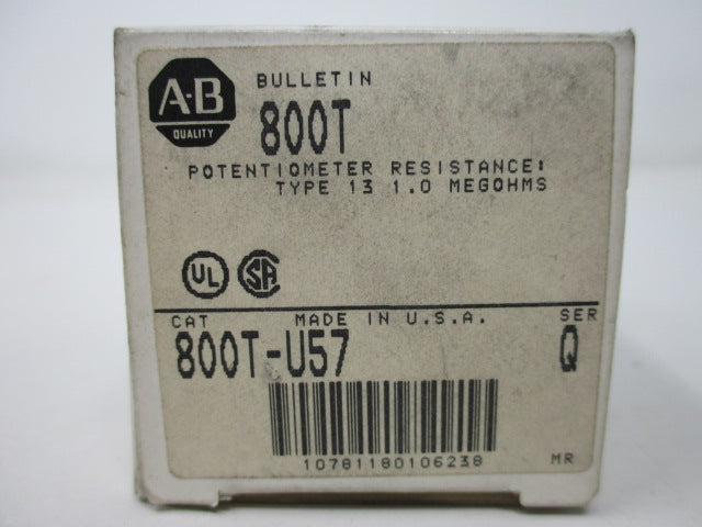 Allen Bradley via TCS 800TU57 Ser. Q NSFP (WH) 800T U57