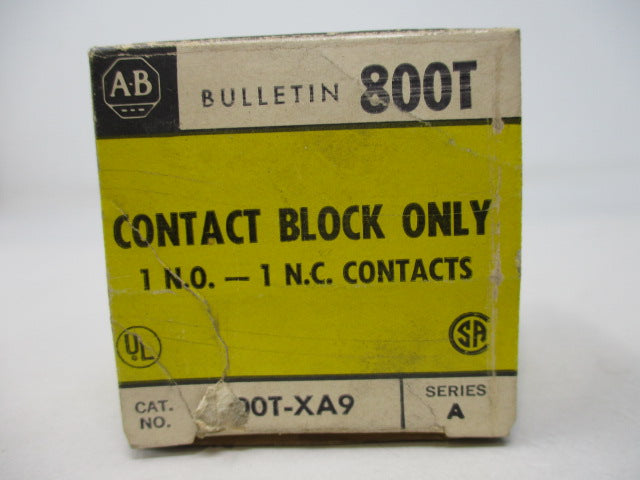 Allen Bradley via TCS 800TXA9 Ser. A NSFP (BK/YL) 800T XA9