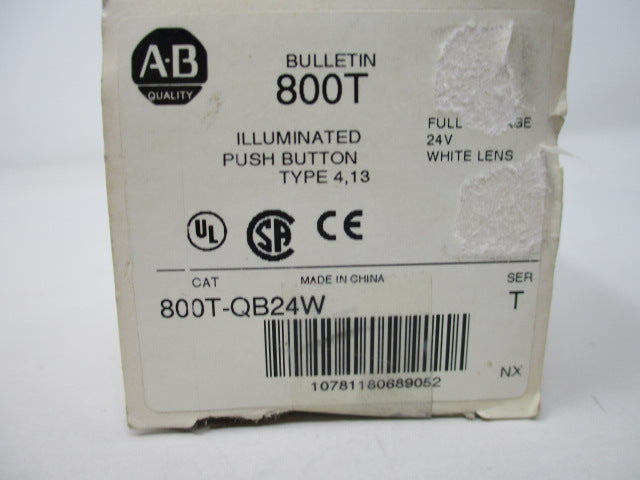 Allen Bradley via TCS 800TQB24W Ser. T NSFP (WH) 800T QB24W