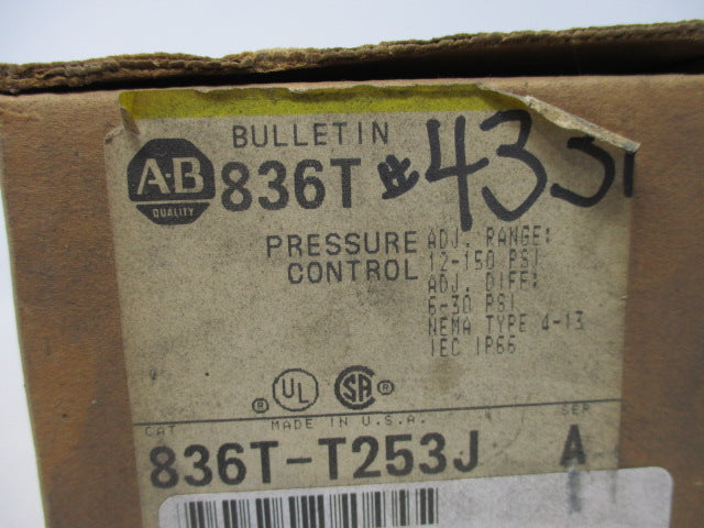 Allen Bradley via TCS 836TT253J Ser. A NSFP (BR/YL) 836T T253J
