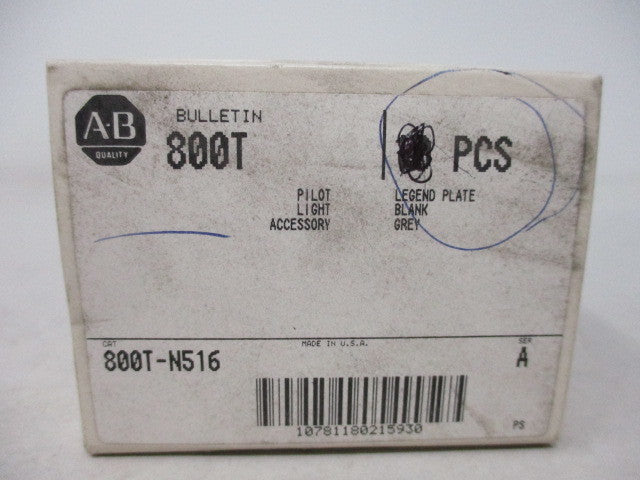 Allen Bradley via TCS 800TN516 Ser. A NSFP (WH) 800T N516