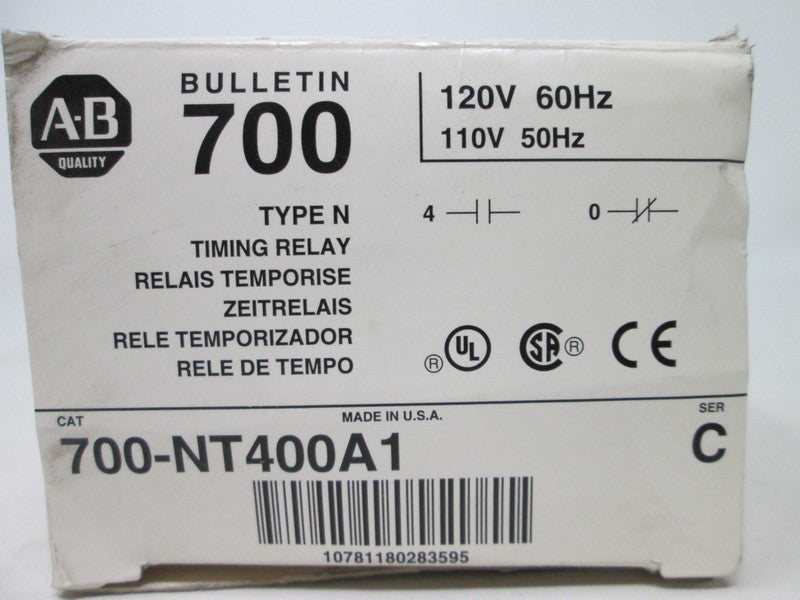 Allen Bradley via TCS 700NT400A1 Ser. C NSFP (WH) 700 NT400A1