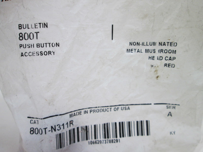 Allen Bradley via TCS 800TN311R Ser. A NSFP 800T N311R