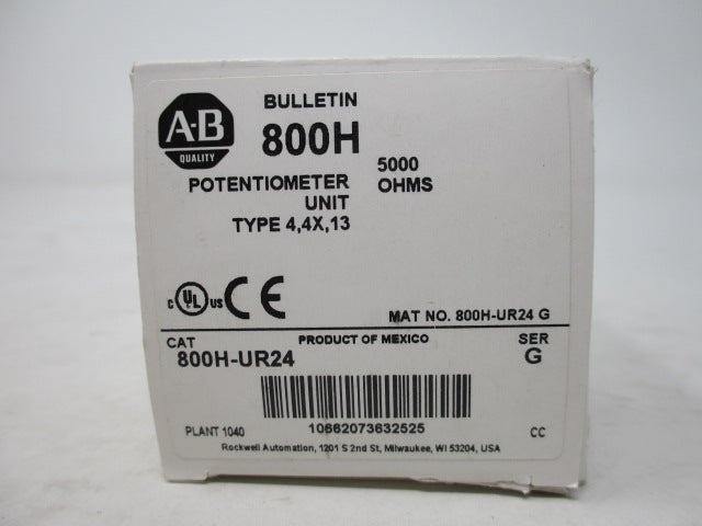 Allen Bradley via TCS 800HUR24 Ser. G NSFP (WH) 800H UR24