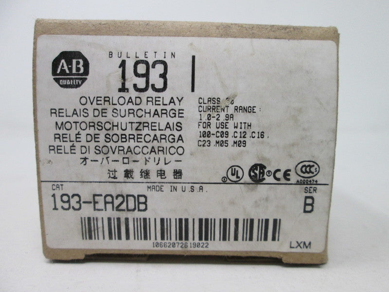 Allen Bradley via TCS 193EA2DB Ser. B NSFP (BR/WH) 193 EA2DB