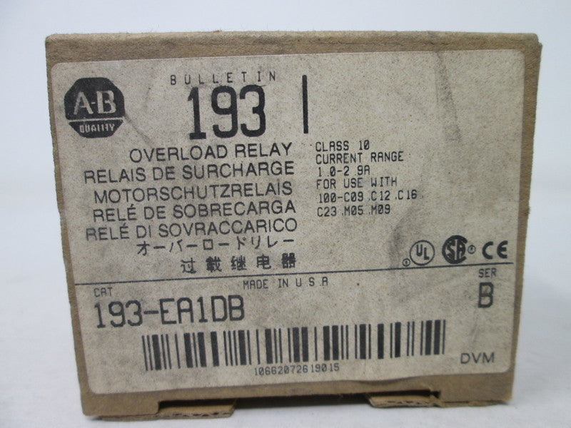 Allen Bradley via TCS 193EA1DB Ser. B NSFP (BR/WH) 193 EA1DB