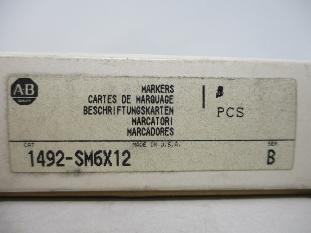 Allen Bradley via TCS 1492SM6X12 Ser. B NSFP (WH) 1492 SM6X12