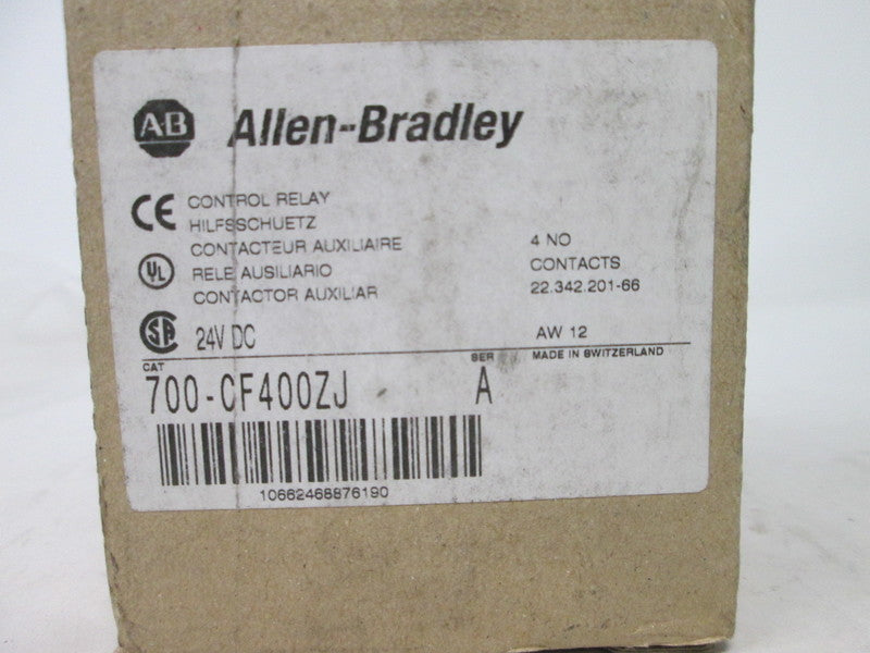 Allen Bradley via TCS 700CF400ZJ Ser. A NSFP (BR/WH) 700 CF400ZJ