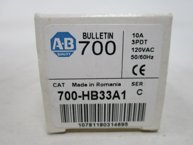 Allen Bradley via TCS 700HB33A1 Ser. C NSFP (WH) 700 HB33A1