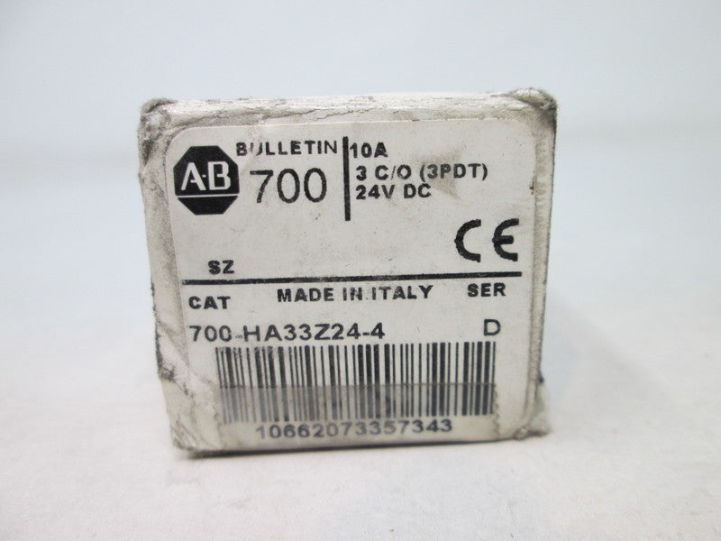Allen Bradley via TCS 700HA33Z244 Ser. D NSFP (WH) 700 HA33Z24 4