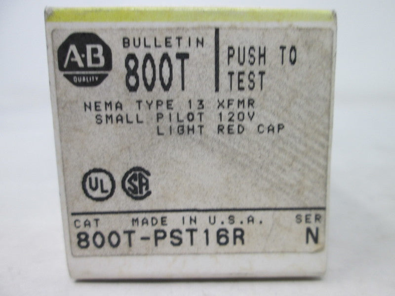 Allen Bradley via TCS 800TPST16R Ser. N NSFP (BK/YL) 800T PST16R