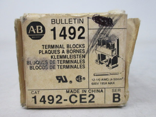 Allen Bradley via TCS 1492CE2 Ser. B NSFP (WH) 1492 CE2