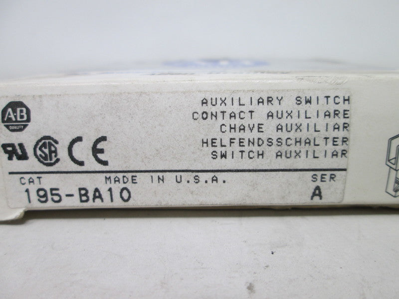 Allen Bradley via TCS 195BA10 Ser. A NSFP (GY/BL) 195 BA10