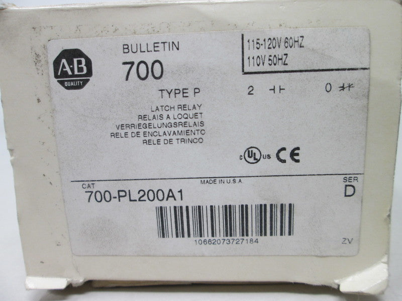 Allen Bradley via TCS 700PL200A1 Ser. D NSFP (WH) 700 PL200A1