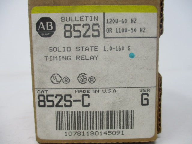 Allen Bradley via TCS 852SC Ser. G NSFP (BR/YL) 852S C