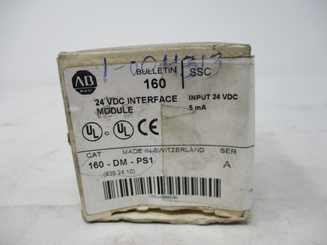 Allen Bradley via TCS 160DMPS1 Ser. A NSFP (WH) 160 DM PS 1
