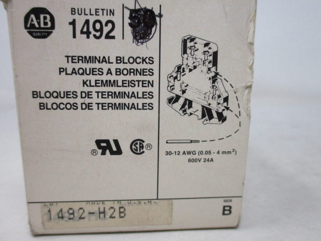 Allen Bradley via TCS 1492H2B Ser. B NSFP (WH) 1492 H2B