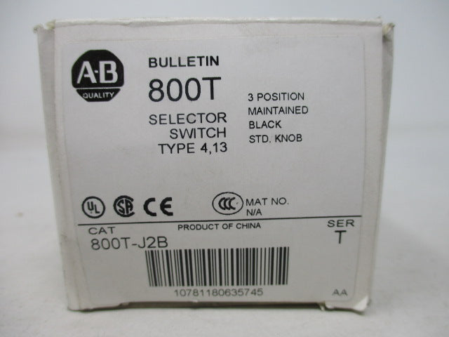 Allen Bradley via TCS 800TJ2B Ser. T NSFP (WH) 800T J2B