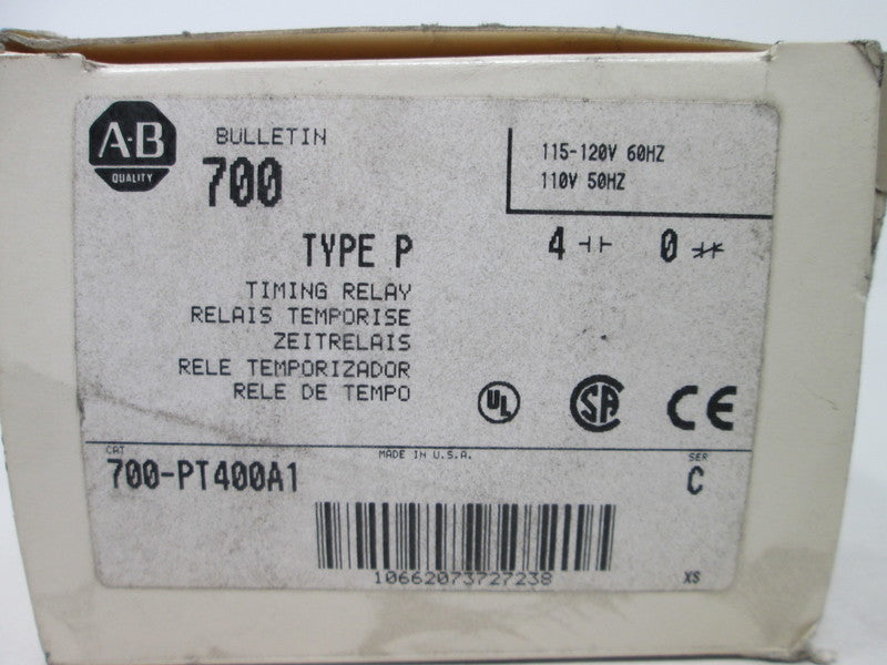 Allen Bradley via TCS 700PT400A1 Ser. C NSFP (WH) 700 PT400A1