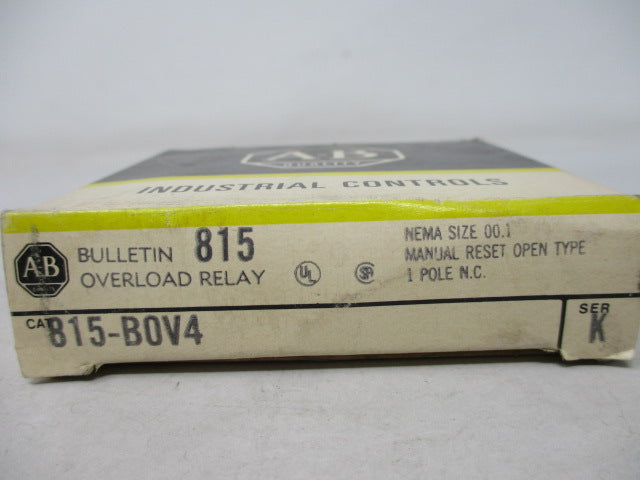 Allen Bradley via TCS 815BOV4 Ser. K NSFP (BK/YL) 815 BOV4