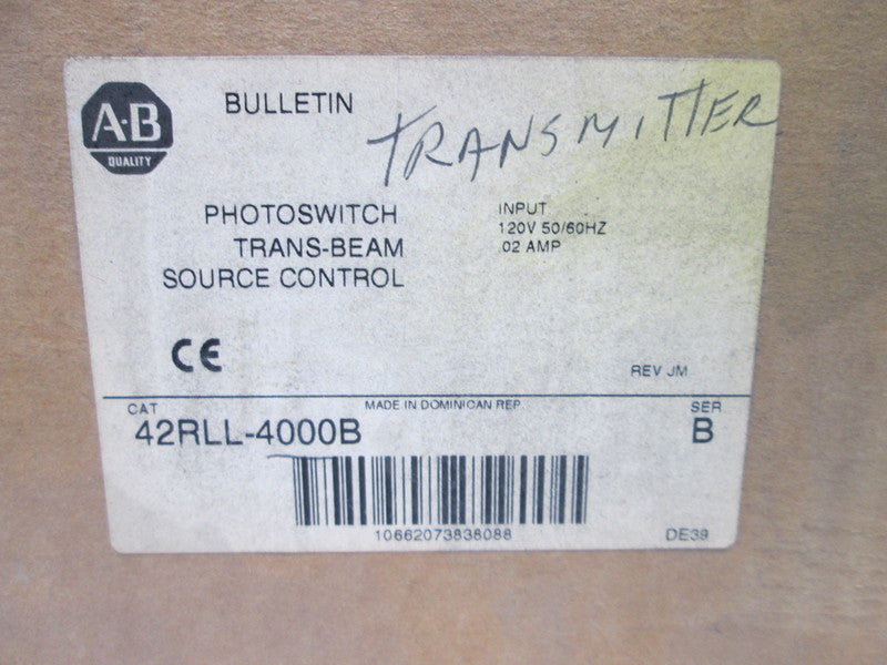 Allen Bradley via TCS 42RLL4000B Ser. B NSFP (BR/WH) 42RLL 4000B