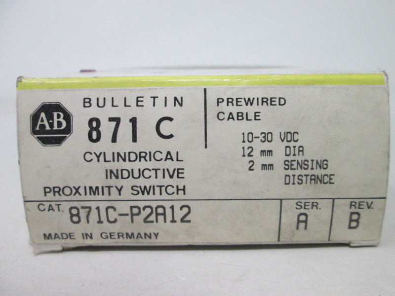 Allen Bradley via TCS 871CP2A12 Ser. A NSFP (BK/YL) 871C P2A12