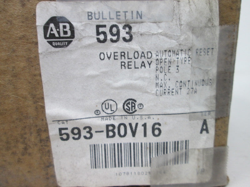 Allen Bradley via TCS 593BOV16 Ser. A NSFP (BR/WH) 593 BOV16