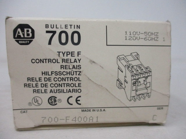 Allen Bradley via TCS 700F400A1 Ser. C NSFP (WH) 700 F400A1