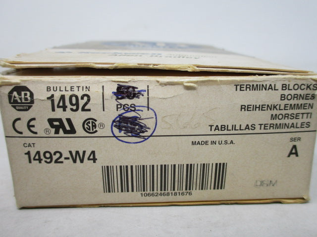 Allen Bradley via TCS 1492W4 Ser. A NSFP (GY/BL) 1492 W4