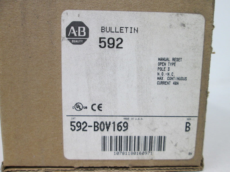 Allen Bradley via TCS 592BOV169 Ser. B  NSFP (BR/WH) 592 BOV 169