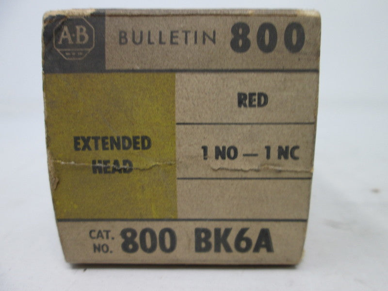 Allen Bradley via TCS 800BK6A NSFP (BK/YL) 800B K6A