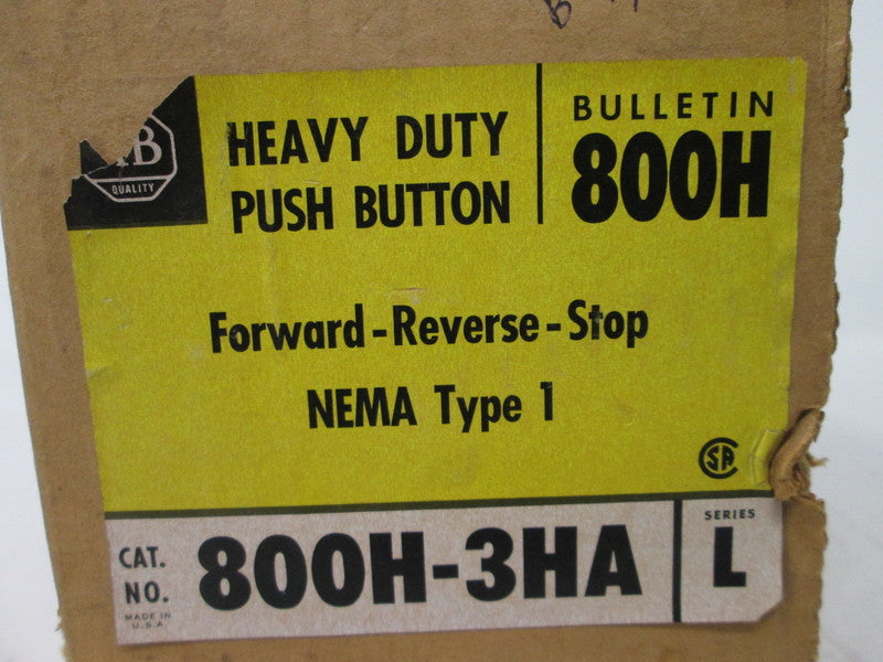 Allen Bradley via TCS 800H3HA Ser. L NSFP (BR/YL) 800H 3HA