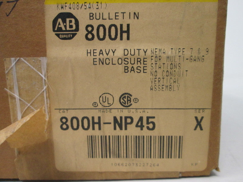 Allen Bradley via TCS 800HNP45 Ser. X NSFP (BR/WH) 800H NP45