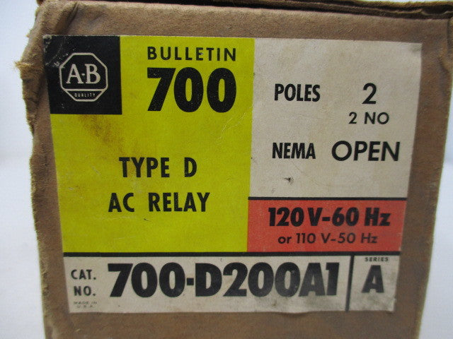 Allen Bradley via TCS 700D200A1 Ser. A NSFP (BR/YL) 700 D200A1