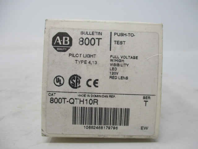 Allen Bradley via TCS 800TQH10R Ser. T NSFP (WH) 800T QH10R