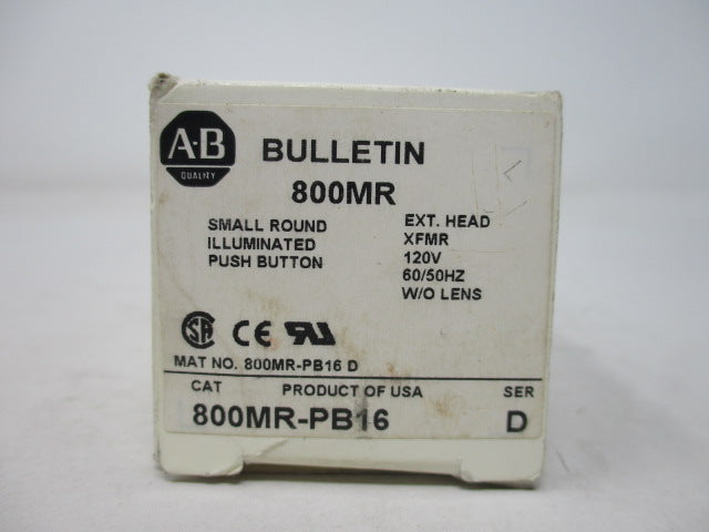 Allen Bradley via TCS 800MRPB16 Ser. D NSFP (WH) 800MR PB16