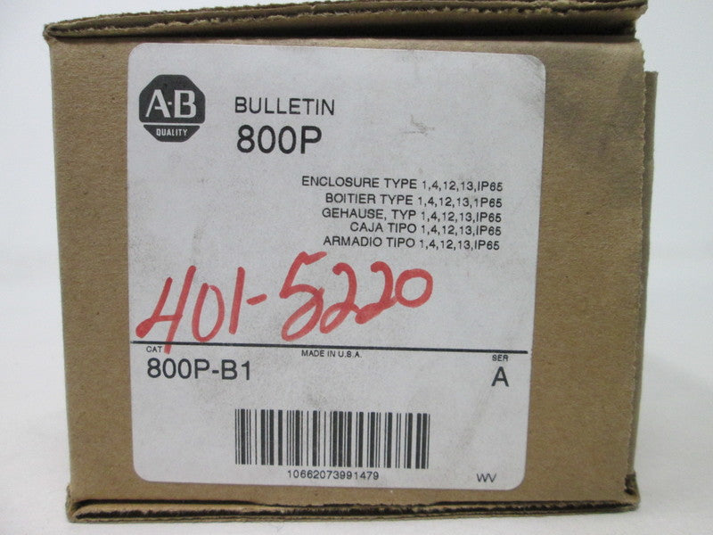 Allen Bradley via TCS 800PB1 Ser. A NSFP (BR/WH) 800P B1