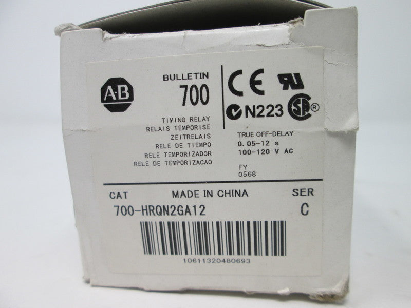 Allen Bradley via TCS 700HRQN2GA12 Ser. C NSFP (WH) 700 HRMQN2GA12