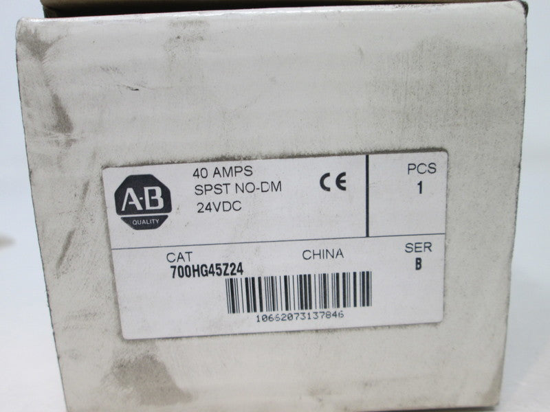 Allen Bradley via TCS 700HG45Z24 Ser. B NSFP (WH) 700 HG45Z24