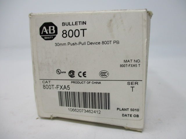 Allen Bradley via TCS 800TFXA5 Ser. T NSFP (WH) 800T FXA5