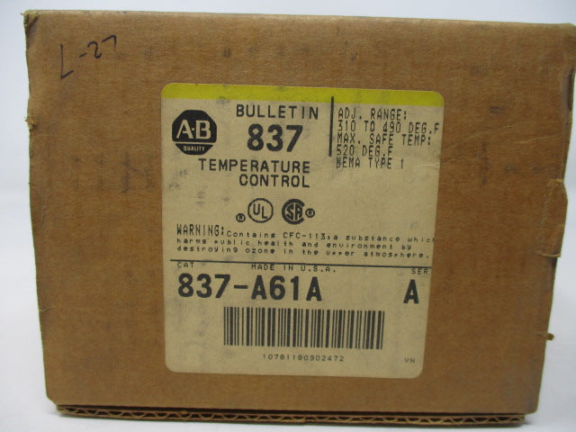 Allen Bradley via TCS 837A61A Ser. A NSFP (BR/YL) 837 A61A
